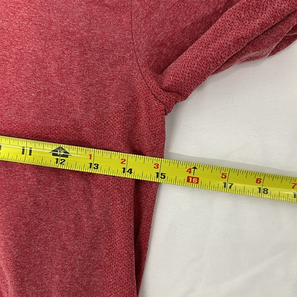 ZYIA Active Red Heather Performance Longsleeve Tee - Picture 4 of 5